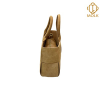 Sac fourre-tout pour femme en cuir de vachette givré couleur unie, texture carrée, double poignée, longue bandoulière, collection automne-hiver