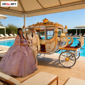 Calèche royale à quatre roues de haute qualité pour mariage, style classique de luxe, en fer, 150-250 CV, couleur personnalisée - Product Image 6