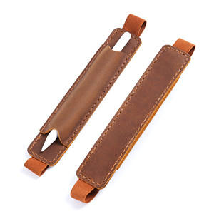 Funda elástica para bolígrafo A5 personalizada, funda para bolígrafo de cuero de vaca para cuaderno, soporte para bolígrafo táctil de diario de PVC para planificador diario - Product Image 1