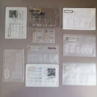 Étui personnalisé en PVC pour carte Micro SD et support de carte SIM avec aiguille