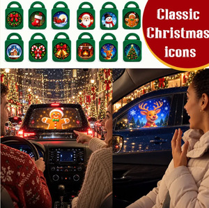 Projecteur de lumière d'ambiance USB en forme de canne à sucre de Noël, lampe LED pour intérieur de voiture, alimentation USB à une touche - Product Image 4