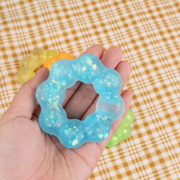 Bracelet Jouet Squishy en Maltose Fleur de Cristal Scintillante Extensible Anti-Stress à Rebond Lent pour Enfants et Adultes