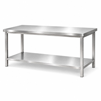 Meubles de laboratoire SCEELAB SS304, établi en acier inoxydable, table de travail de laboratoire avec étagère, dimensions personnalisées, fabrication directe, utilisation en atelier