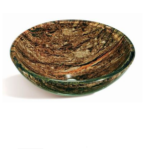 Double vasque en verre, marbre évier bassin rond forme moderne sanitaire <span class=keywords><strong>toilettes</strong></span> et lavabo N128 - Product Image 1