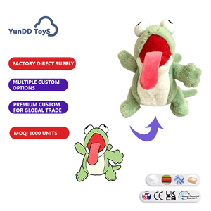 Nuevo y divertido llavero de peluche de lagarto con ojos grandes y lengua roja, transformable en <span class=keywords><strong>castor</strong></span>, diseño abstracto y peculiar, juguete colgante de peluche - Product Image 1