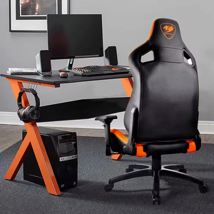 Chaise de bureau ergonomique réglable <span class=keywords><strong>Cougar</strong></span> pour gamer, avec appui-tête pivotant et soutien lombaire, design moderne pour PC et jeux sur ordinateur - Product Image 5