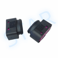 Connecteur femelle étanche à 14 broches pour phare de voiture boîtier de lampe au xénon adaptateur en nylon de contact en laiton pour VW/AUDI/GOLF/SKODA