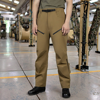 Pantalon d'entraînement cargo chaud et imperméable pour hommes, jean tactique de combat avec fonction de poussée, pantalon de camouflage pour travailleur