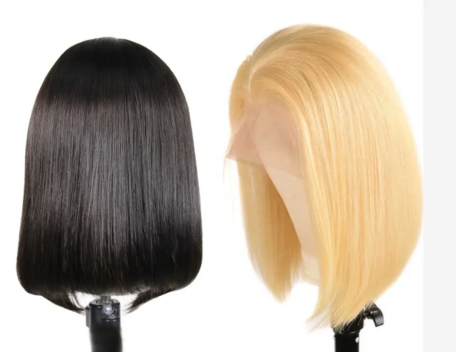 613 Blonde Natural Black Highlight Color Pixie Transparent Lace Short Length 8 10 12 14in HD 13X4 13X6 4x4 5x5 Bob Lace Wig
