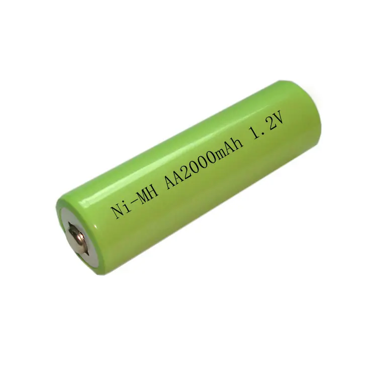 Celda de batería recargable NiMh AA, 1,2 V, 2000mAh, Ni-MH