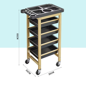 2025 Luxury New Hairdressing <b>Trolley</b> Hair Salon <b>Tool</b> Cart Multi-functional Storage Racks Barber Shop Ironing and Dyeing <b>Trolley</b> - Product Image 2