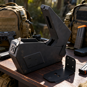 घरेलू सुरक्षा के लिए कुंजी लॉक और इलेक्ट्रॉनिक पासवर्ड एंटी-चोरी सदमे-प्रतिरोधी दीवार से लैस मिनी बॉक्स - Product Image 5