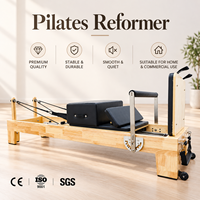 Lit de Pilates en bois de chêne massif écologique, équipement de Pilates professionnel pour salle de sport
