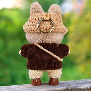 Conjunto de Tres Piezas de Ropa para Muñecas Unisex de 17 cm, <span class=keywords><strong>Abrigo</strong></span>, Suéter Tejido, con Logotipo de Oso, para Otoño e Invierno, Serie Fantasía, Hecho en China - Product Image 3