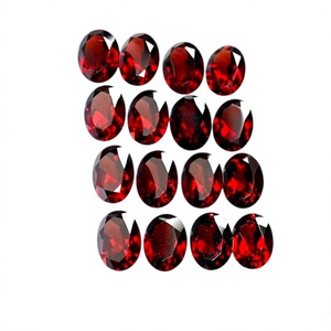 Grenat rouge naturel à facettes lisse larme goutte de pierres précieuses Briolette perles brins cordes grenat perles de pierre pour la fabrication de bijoux en vrac - Product Image 1
