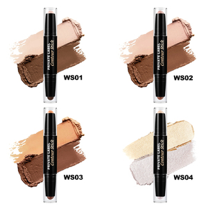 <strong>Shiny</strong> Color Face Cosmetics Concealer <strong>Foundation</strong> Stick Private Label Makeup Vegan Waterproof Cream Bronzer Contour Stick - Product Image 3