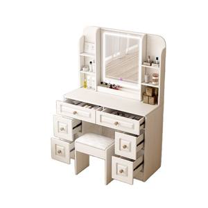 Tocador de dormitorio simple moderno con LED Mesa de maquillaje de apartamento pequeño Mesas de vestir - Product Image 5