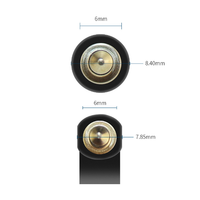Câble audio stéréo mâle-mâle 3.5, en forme de L, 3.5mm, 3 cœurs, plaqué or, pour écouteurs, extension