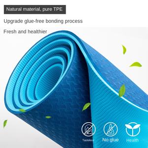 Tapete de <span class=keywords><strong>Yoga</strong></span> Ecológico Gumifan/Gumif de TPE, 6/8 mm de Grosor, 183 cm, 850 g, Suave y Cómodo, Línea Corporal, Monocromático, Doble Color, Ancho, para el Hogar - Product Image 4
