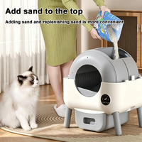 Neue intelligente selbst reinigende Katzen toilette mit 76l großem Raum Remote App Access Easy Clean-Funktion für mehrere Katzen