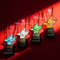 Trophée en cristal Colombe de la Paix, modèle personnalisé, nouveau modèle, récompenses d'équipe, champions des ventes d'entreprise, retraités