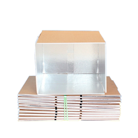 Großhandel Aluminium folie Isolier karton Kühlkette Karton Isolierte Falt schaum Box für Meeres früchte Frisches Obst Sushi Jelly Food