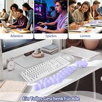 Repose-poignets ergonomique Sushret pour clavier et souris, en mousse à mémoire de forme, taille standard, emballage violet