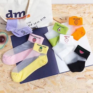 Women's Ankle Socks Color Blocking Cotton Blend Moisture Wicking Anti Slip Summer Casual Socks - Product Image 1