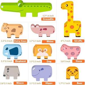 Produits de dropshipping 2026 : Jouets Montessori en bois, blocs d'empilage animaux – Service de sourcing en Chine - Product Image 6