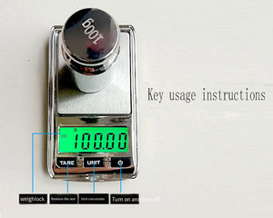 Mini Kỹ Thuật Số Túi Quy Mô 0.01G Công Cụ Đo Lổ Đồ Trang Sức Kim Cương Quy Mô Kép Vector Phạm Vi Cân Bằng Với Dây Buộc Trọng Vàng - Product Image 5