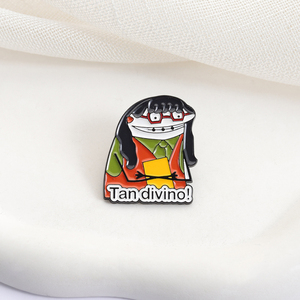 Spille Smaltate dei Personaggi della <span class=keywords><strong>Serie</strong></span> <span class=keywords><strong>TV</strong></span> Commedia Americana, Spille 'Tan Divino Ugly Girl', Badge per Borse e Bavette, Gioielli alla Moda, Regalo per Amici - Product Image 3