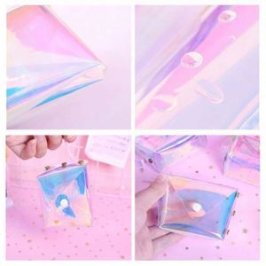 Monedero Transparente de PVC Láser para Mujer, Impermeable, a la Moda, para Monedas - Product Image 6