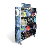 Tongs suspendues à 4 voies, 1 paire, présentoir de chaussures en métal blanc, sandales, pantoufles, Promotion