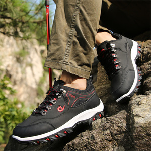 Zapatos de Senderismo para Hombre, Talla Grande, de Caña Baja, con Suela de Goma, Tacón Plano, para Actividades al Aire Libre, Trekking, Deportes de Aventura, Primavera y Otoño - Product Image 2