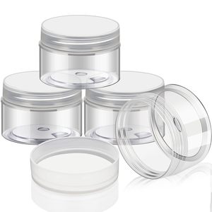 <b>Plastic</b> <b>Jars</b> Manufacture with Silver/Gold/Rose Golden Aluminum Lid for Cream or Food - Product Image 1