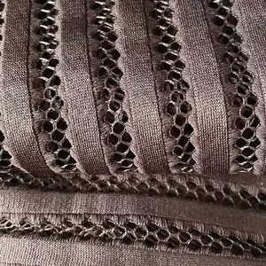 Tissu de maille plat réutilisé d'air de Knit de maille du jacquard 3d du polyester 75D de 230Gsm pour la robe