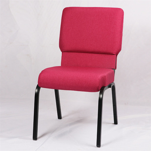 2024 pas cher en gros église rouge chaire auditorium chaises meubles de théâtre empilables pour églises - Product Image 1