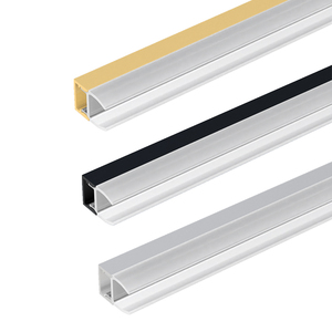Profilo in <span class=keywords><strong>Alluminio</strong></span> per Illuminazione Lineare con Morsetto per Vetro e Acrilico, per Vetrine Domestiche - Product Image 1