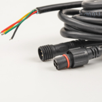Connecteur étanche IP65 mâle-femelle M10 à 2, 3 ou 4 broches avec câble pour bandes lumineuses LED de jardin