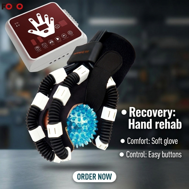 Hand/Finger Rehabilitation Robot Gloves for Stroke Patient, Fingers Strength Training for Hemiplegia