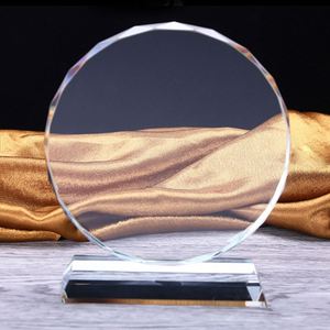 Fábrica al por mayor claro en blanco cristal Premio fabricante personalizar cristal trofeo vidrio premios - Product Image 3