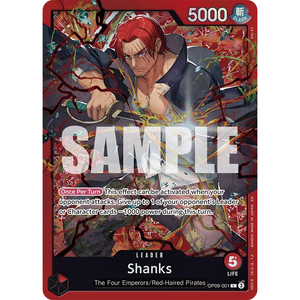 Juego de cartas de One Piece Shanks de la talla L (JAP) - Product Image 1