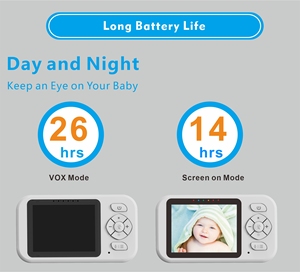 Caméra de surveillance pour bébé sans fil à prix avantageux, audio bidirectionnel, vision nocturne, capteur de température, berceuses, Wi-Fi 2,4 GHz, batterie rechargeable - Product Image 6