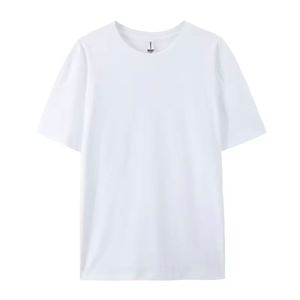 Promotional 280Gsm Heavyweight Off-Shoulder Short Sleeve <b>Tshirt</b> 100% Cotton Custom Logo Men's T-Shirt Round Neck T Shirt - Product Image 3
