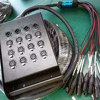 Multicore mikrofon pembagi Audio Pria Wanita, kotak panggung kabel ular Audio 12 saluran 3 Pin jantan ke perempuan Xlr Y