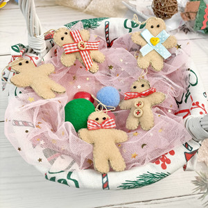 Felt Handmade <b>Gingerbread</b> <b>Man</b> Hanging Charms Decorative Hanging Ornaments <b>Gingerbread</b> Christmas Decorations Xmas Party <b>Decor</b> - Product Image 4