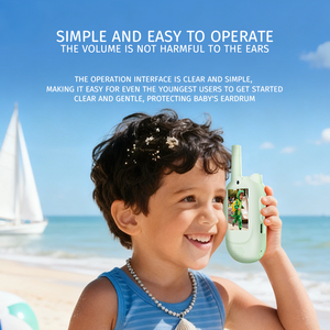 Sicheres Kinder-Spielzeug Langstrecken-Walkie-Talkie mit 2-Zoll-Bildschirm <span class=keywords><strong>Intercom</strong></span> Lustiger Stimmverzerrer Video-Walkie-Talkies - Product Image 3