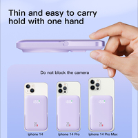 Cargador Portátil Inalámbrico Transparente, Magnético, de Carga Rápida Tipo C, Ultrafino, de Gran Capacidad, Personalizable para Promociones Móviles