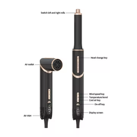 Sèche-Cheveux Brosses Chauffantes et Lisseur 7 en 1 Haute Vitesse avec Têtes Interchangeables, Ionique, Professionnel pour Salon de Beauté