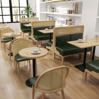 Ensembles de meubles de restaurant japonais en marbre moderne, table et chaises, usage commercial, résistant à l'eau, durable, respectueux de l'environnement